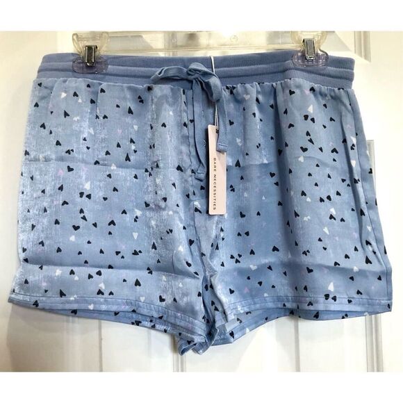 BARE NECESSITIES - NWT-L Sz M Rise & Shine Printed Satin Shorts/Floating Hearts - Picture 3 of 11